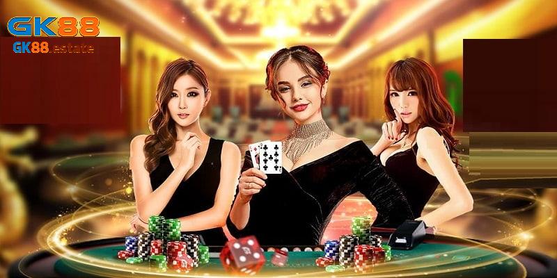 Live casino GK88 mang đến cảm giác chân thật như tại sòng bài thật